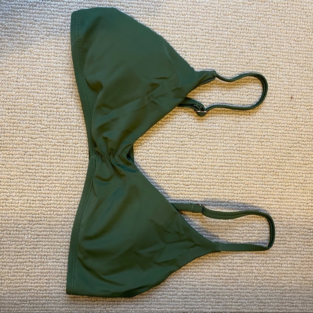 Army Green Bikini Top